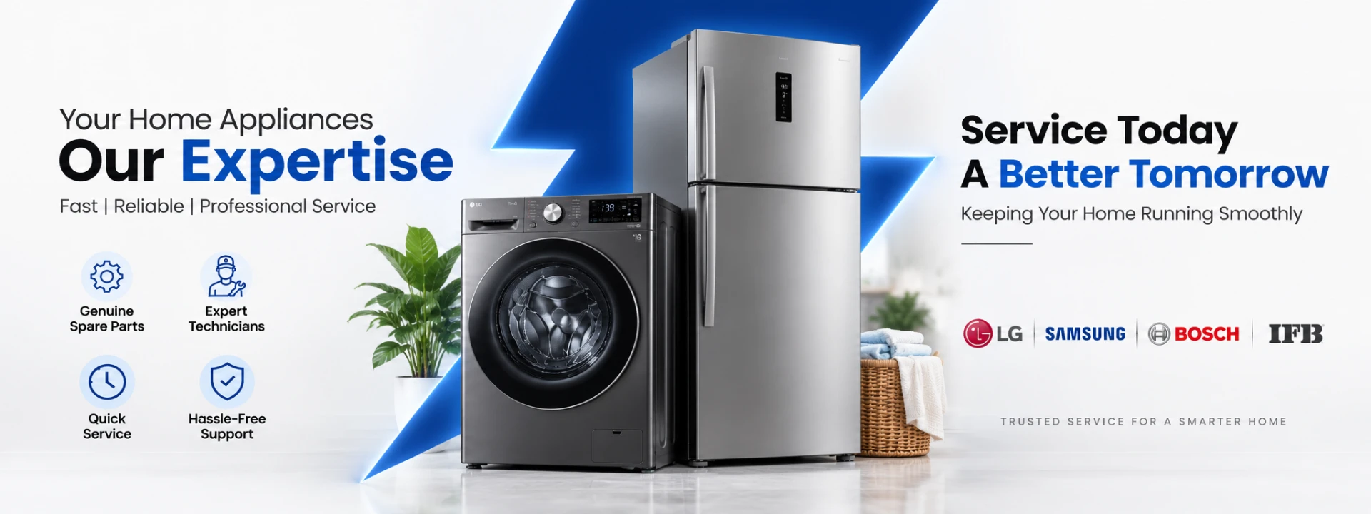 Washing machine and refrigerator appliance service in Bangalore