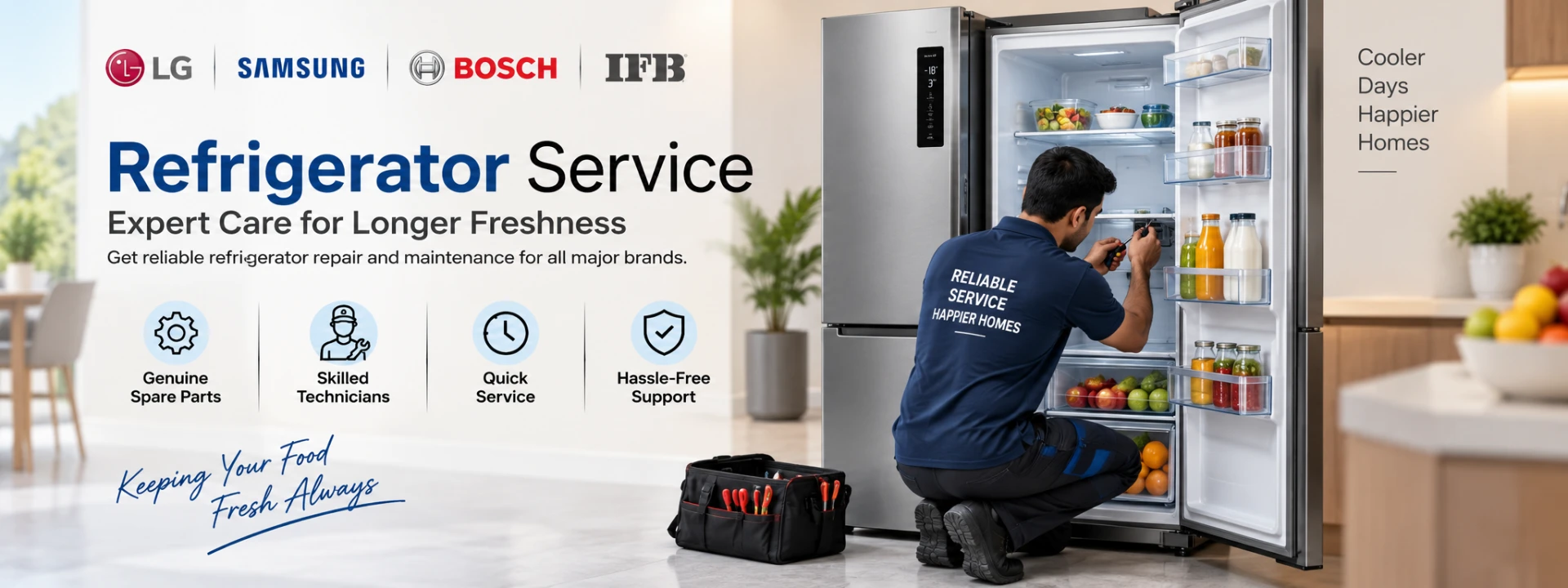 Refrigerator service and repair in Bangalore